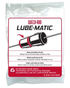 Weld-Aid Lube-Matic Kleener Pads Red