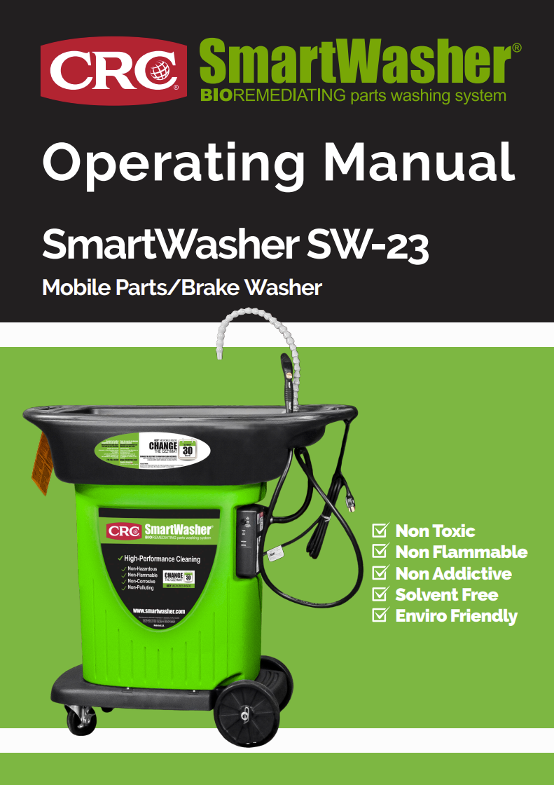 Smart Washer SW-23 Operating Manual