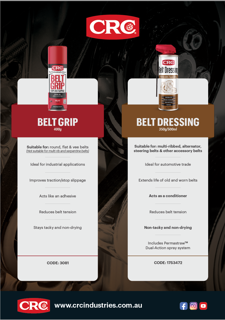 Belt Grip vs Belt Dressing